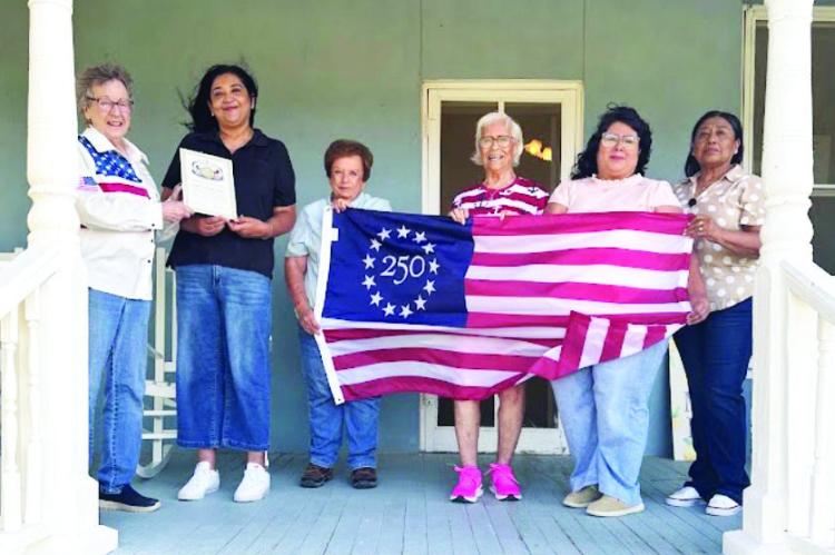 On Monday, the Lilah Smith Safe House was presented by the Pecos County Historical Commission with a prestigious “250th” Anniversary Flag to honor its enduring commitment to survivors of domestic and sexual violence. Photo by Kendra Reed