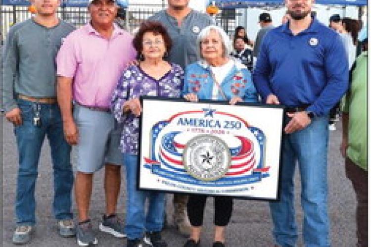 Rio Grande Electric Cooperative is proud to be recognized by the Pecos County Historical Commission with a Certificate of Recognition for our participation in honoring the 250th Anniversary of the United States of America. Courtesy Photo by Pecos County Historical Commission.