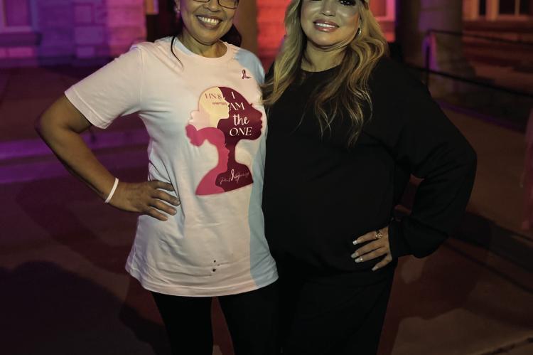 Pictured are survivor Hilda Vasquez and her dear friend and supporter, Patty Morales. Courtesy Photo by Pink Springs