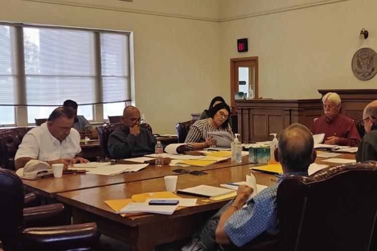 Pecos County Commissioners Court during the October 26th County business.
