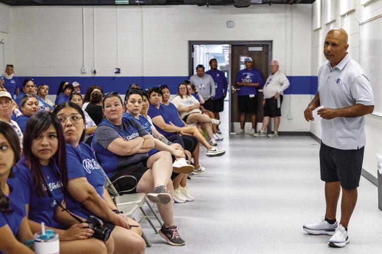Fort Stockton’s fall teams filled the Special Events Center with energy before Xavier Rangel closed the annual showcase with a championship promise.