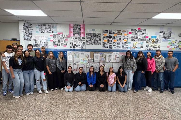 Students in Ms. Montoya’s Dual Credit U.S. History class at Fort Stockton High School recently completed a weeklong project exploring American history from early America through the Great Depression. Students conducted their own research to create propaganda flyers and photo collages, making connections between the social, political and economic issues that shaped the nation. The class is already looking ahead to a deep dive into World War II during the second semester. Courtesy Photo by FSISD
