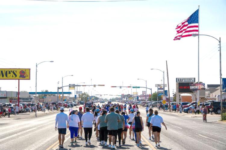 More than 100 runners and walkers kicked off the city’s America 250 celebration Saturday morning during the LoneRunner Run Club’s Freedom Run: Stars, Stripes &amp; Strides 5K. Photo by Tristian Barragan