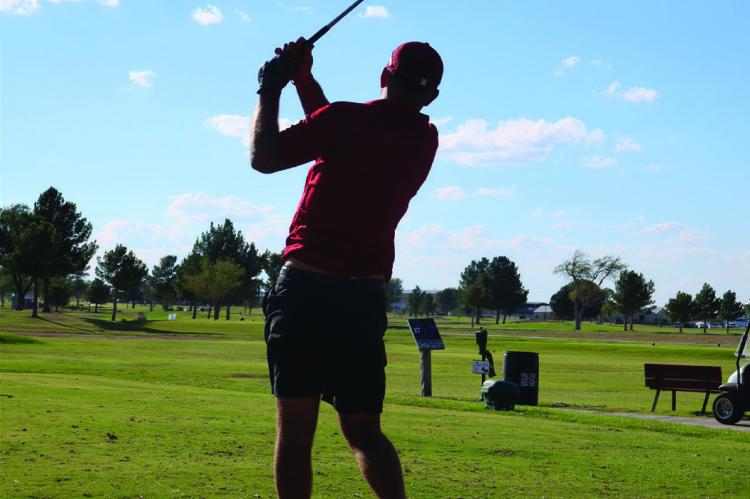 Golfer Colton Siler at the 2026 Kevin Marler Memorial Golf Tournament. Courtesy Photo by Trae Marler