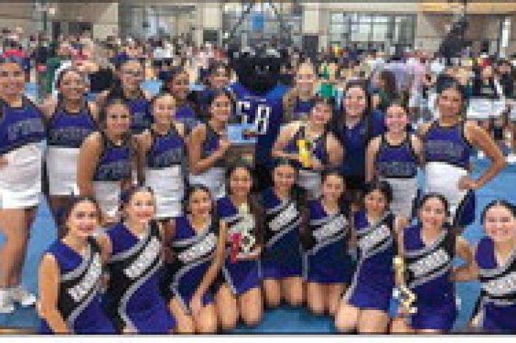 The Panther and Prowler cheer program earned one of the camp’s highest distinctions, receiving the prestigious Leadership Award. Courtesy Photo