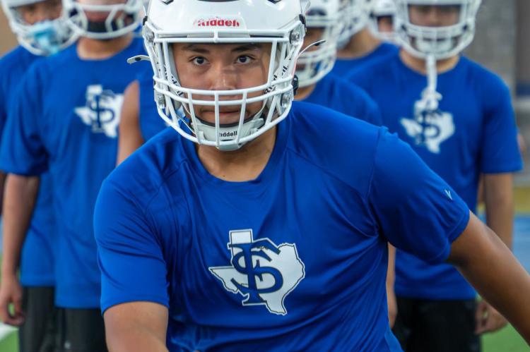 FSHS Panther Football Player at Practice, Tres Hinostroza