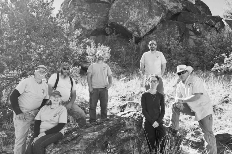 Members and volunteers pause for a photo during last week’s cleanup week. Residents from far and wide gather soon for fellowship in the Davis Mountains . Courtesy Photo