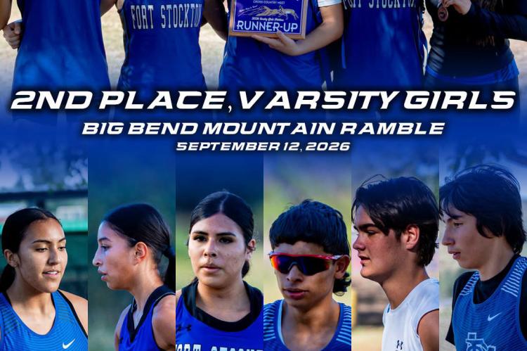 Fort Stockton Cross Country Team, Varsity Girls finished as the Top 2 teams at the Big Bend Mountain Ramble. FS Junior Varsity and Middle School runners earned several individual medals.