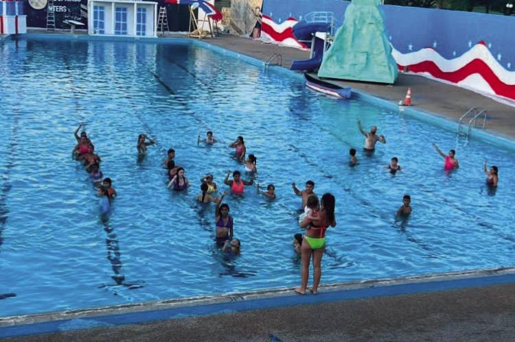 In-water rehearsal fun for Water Carnival. Courtesy photo