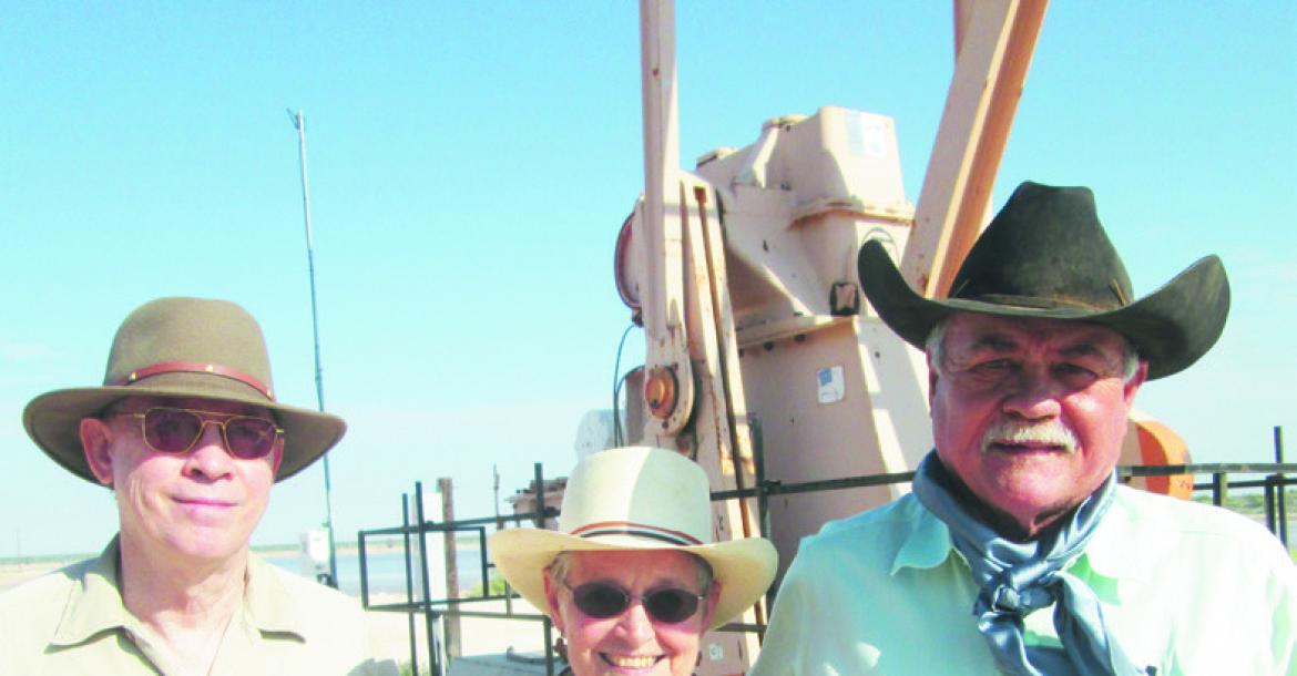 Pictured, left to right, Patrick Dearen, Betty Damron and Ernest Woodward at the very first Horsehead Crossing Celebration back in 2016.