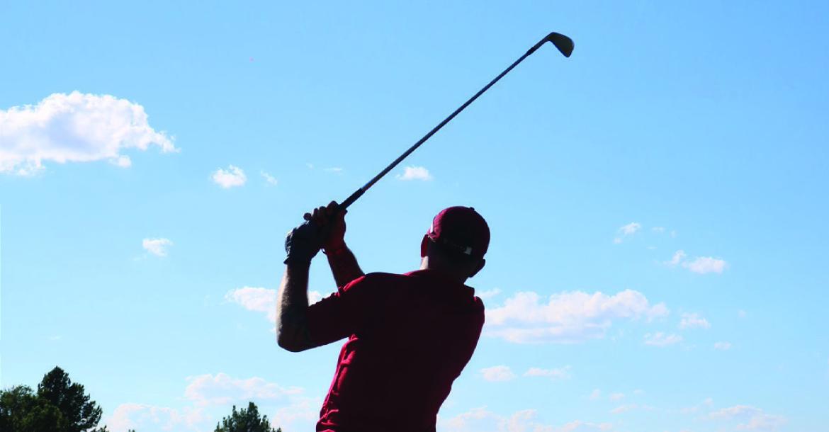 Golfer Colton Siler at the 2026 Kevin Marler Memorial Golf Tournament. Courtesy Photo by Trae Marler