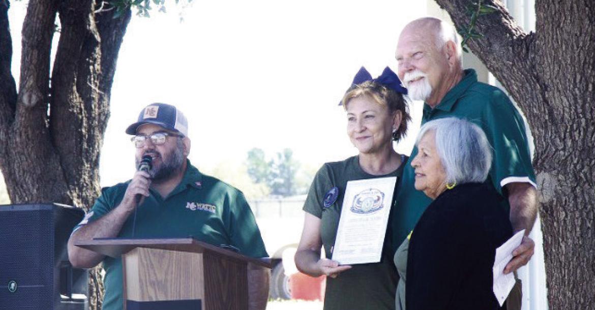 Awards presented at WRTTC during the 30th Anniversary Celebrations. Photo Courtesy of the Pecos County Historical Commission
