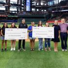Firm Foundation Academy School received the $10,000 donation from Cheveron, Texas Rangers Baseball Foundation at their Aug. 3rd game. Courtesy photo of Texas Rangers Baseball Foundation