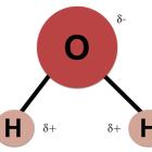 Depiction of a water molecule. Courtesy photo