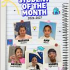The September Students of the Month were Apache, Natalia Tamayo; Alamo, Amy Sosa-Cobas; Intermediate, Destiny Ureste; Middle School, Jaylene Espino; and High School, Miguel Lujan.