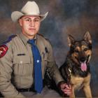 Texas DPS Trooper Zachary Vazquez and his K-9 partner, Guido, share a close bond built through training and service. Guido escaped major injury from the crash and was finally reunited with the trooper as he continues his recovery. Courtesy photo