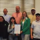 Pecos County 4-H students receiving the Proclamation of National 4-H Week, October 4th – 10th, 2026, pictured with the officers of Commissioners Court. Courtesy Photo by Emilie Feyry-Natividad